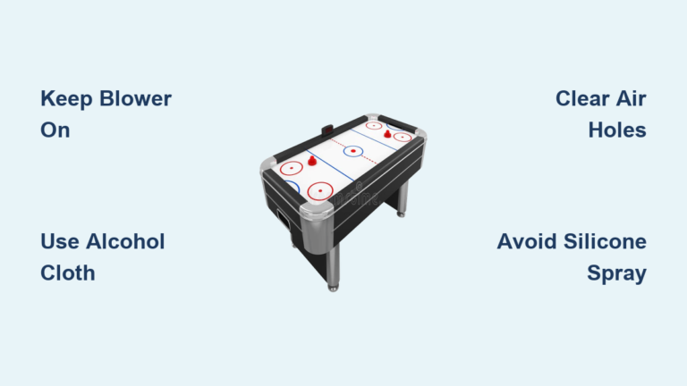 How to Clean an Air Hockey Table