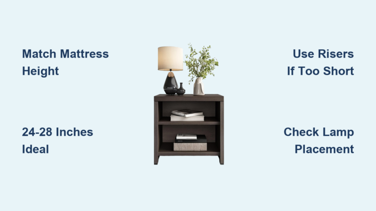 How Tall Should a Bedside Table Be