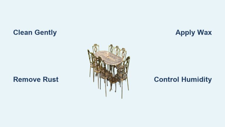 How to Clean a Cast Iron Table