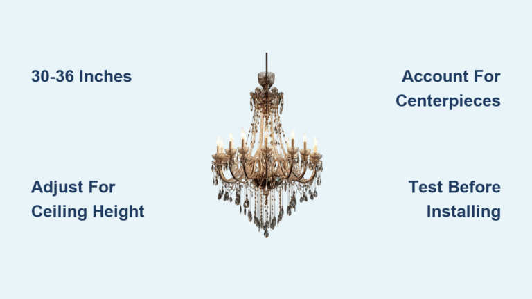 How High Should a Chandelier Hang Above a Table