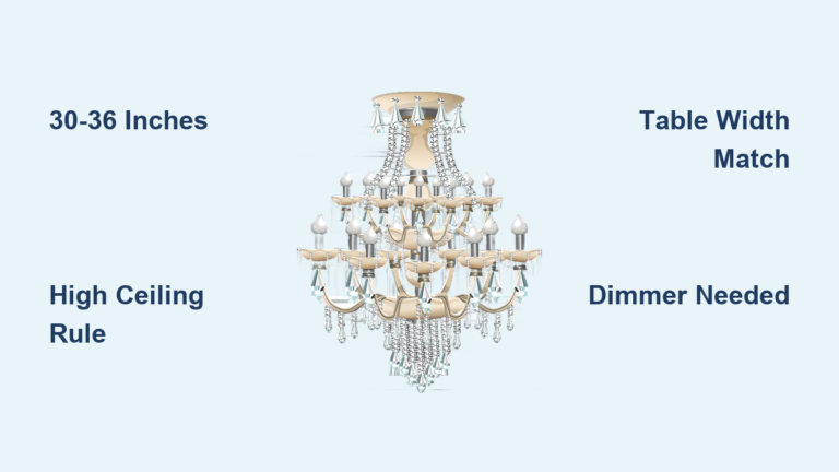 How High to Hang a Chandelier Over a Dining Table