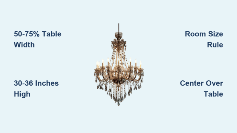 How Big Should a Chandelier Be Over a Dining Table