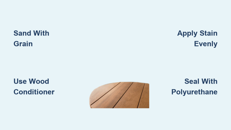 How to Stain a Coffee Table: Quick Steps
