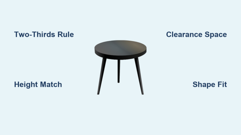 How to Choose Coffee Table Size