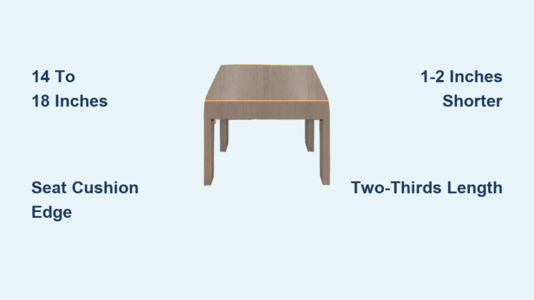 How Far Should a Coffee Table Be From a Sofa