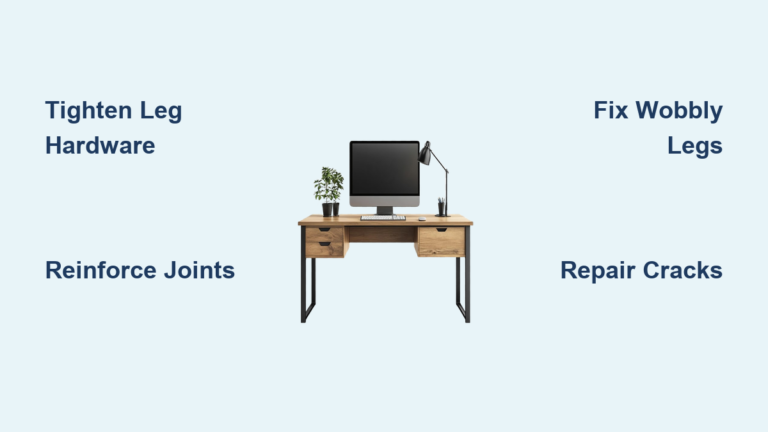 How to Repair a Computer Table