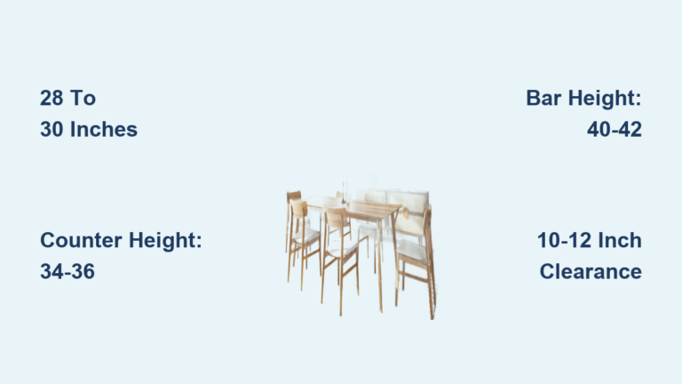 How High Is a Dining Room Table?