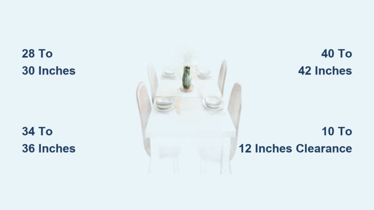 How Tall Should a Dining Table Be?