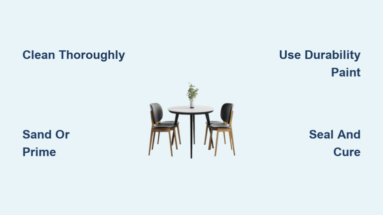 How to Paint a Dining Table