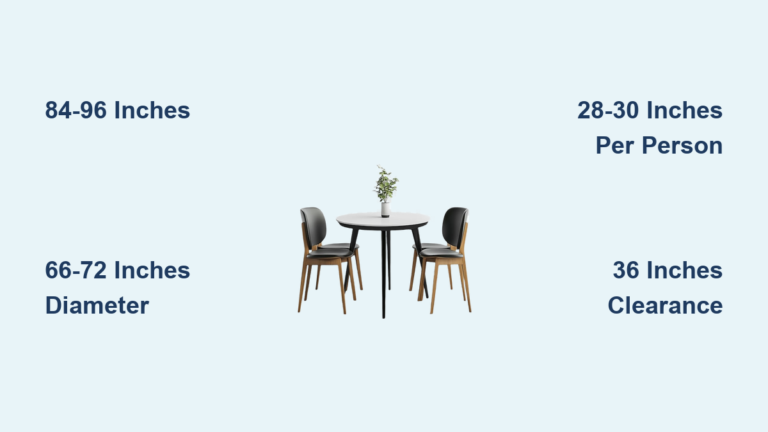 How Long Should a Table Be to Seat 8