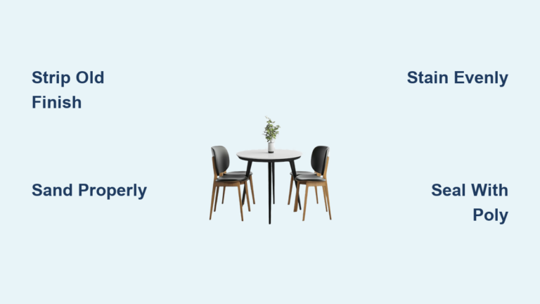 How to Refinish a Dining Table: Quick Steps