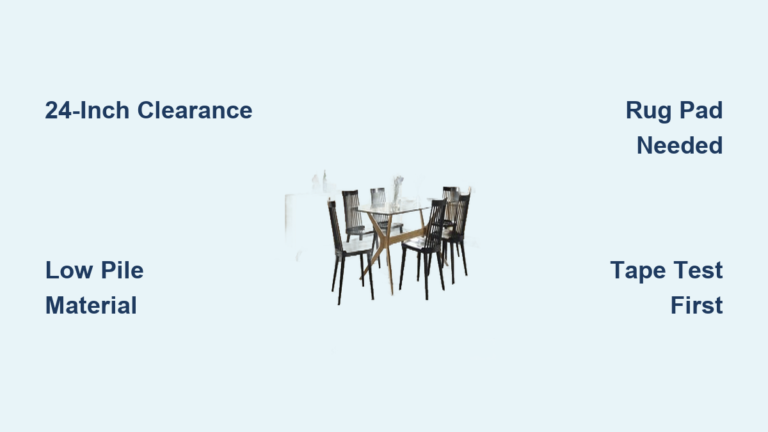 How Large Should a Dining Rug Be