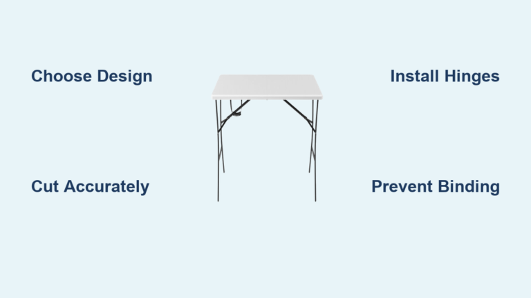 How to Build a Folding Table