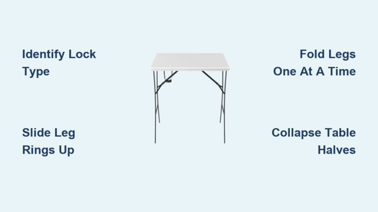 How to Close a Folding Table: Quick Steps