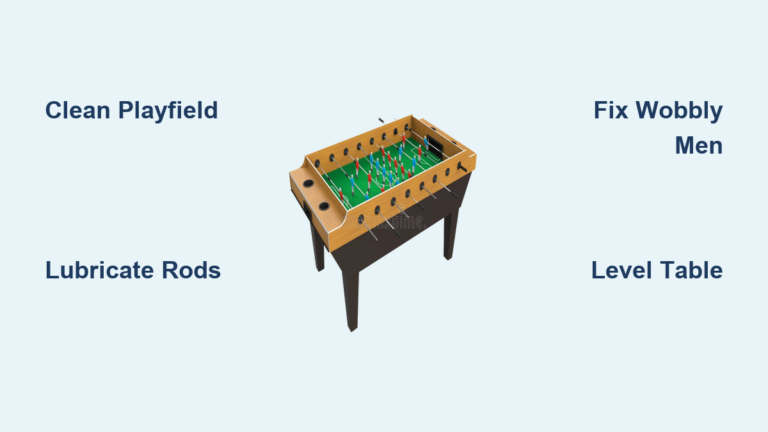 How to Clean a Foosball Table