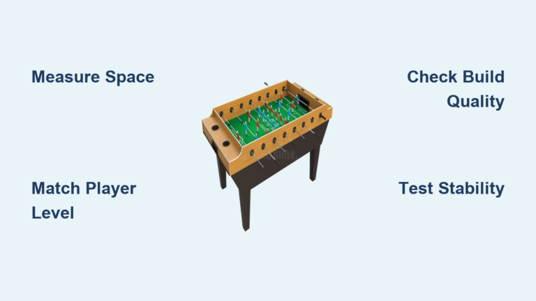 How to Choose a Foosball Table: Quick Guide