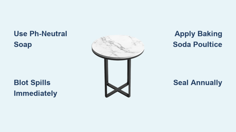 How to Clean a Marble Table