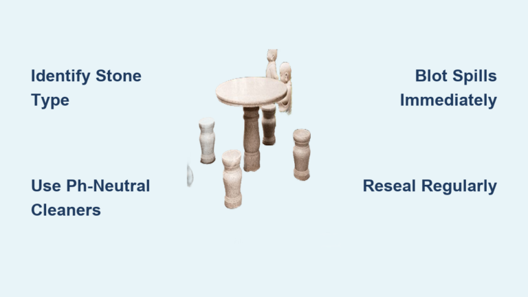 How to Clean an Outdoor Stone Table