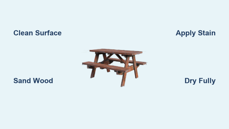 How to Stain a Picnic Table: Quick Steps