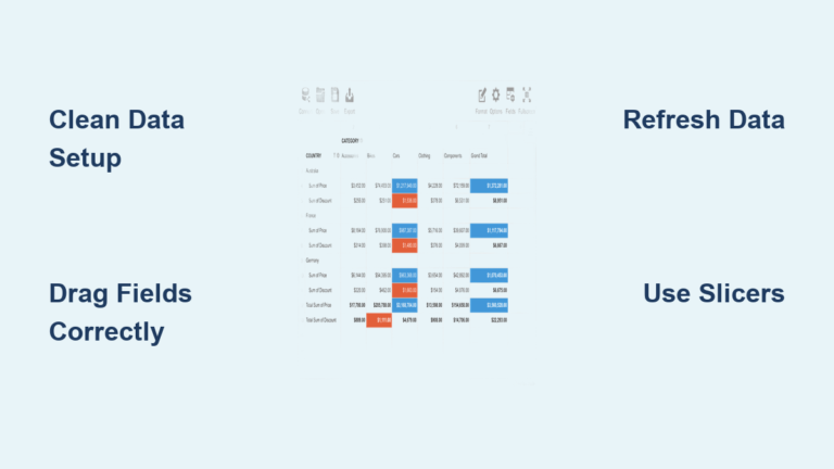 How to Set a Pivot Table: Quick Steps