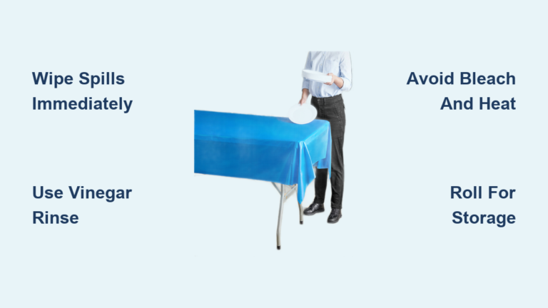 How to Clean a Plastic Table Cover