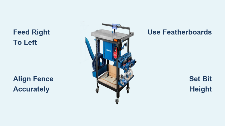 How to Use a Router Table: Quick Steps