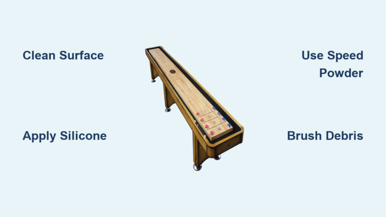 How to Clean a Shuffleboard Table
