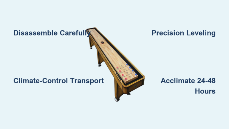 How to Move a Shuffleboard Table: Quick Steps