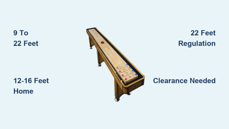 How Long Is a Shuffleboard Table?