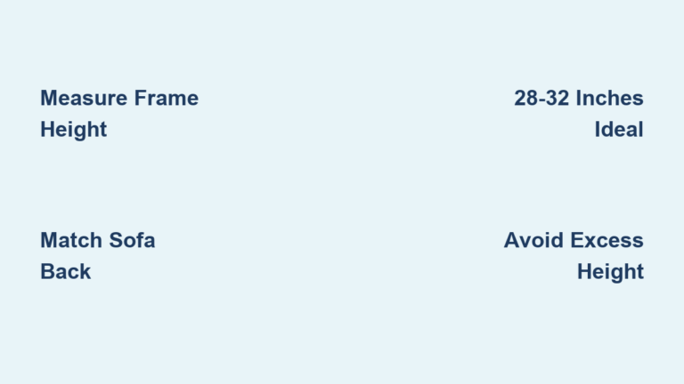 How Tall Is a Sofa Table: Standard Heights