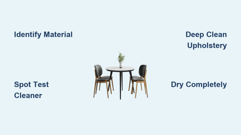 How to Wash a Table Chair: Quick Steps