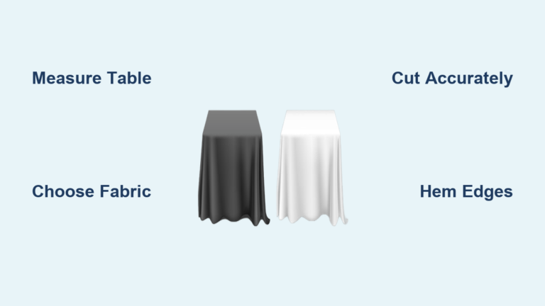 How to Sew a Table Cover