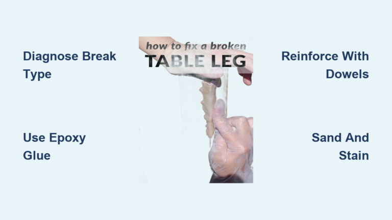 How to Fix a Broken Table Leg