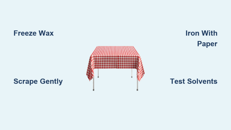 How to Remove Wax from Table Linens