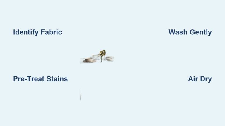 How to Wash Table Linens: Quick Steps