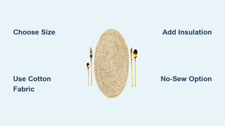How to Make a Table Mat: Quick Steps