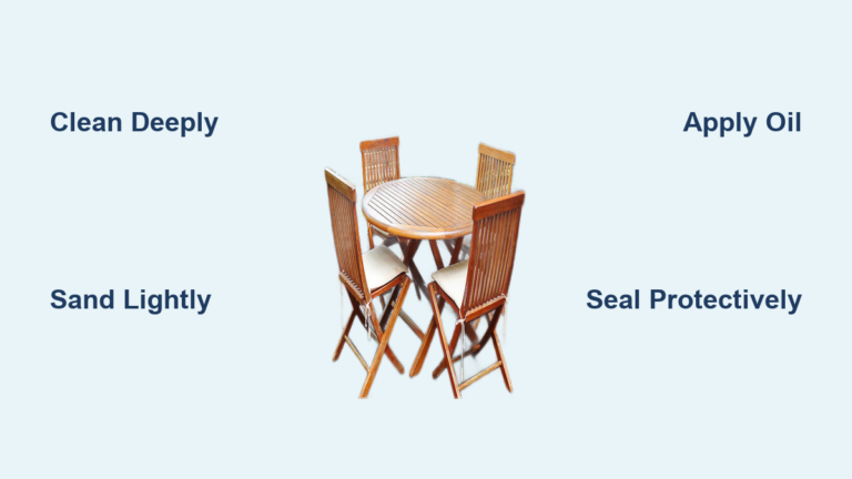 How to Restore a Teak Table