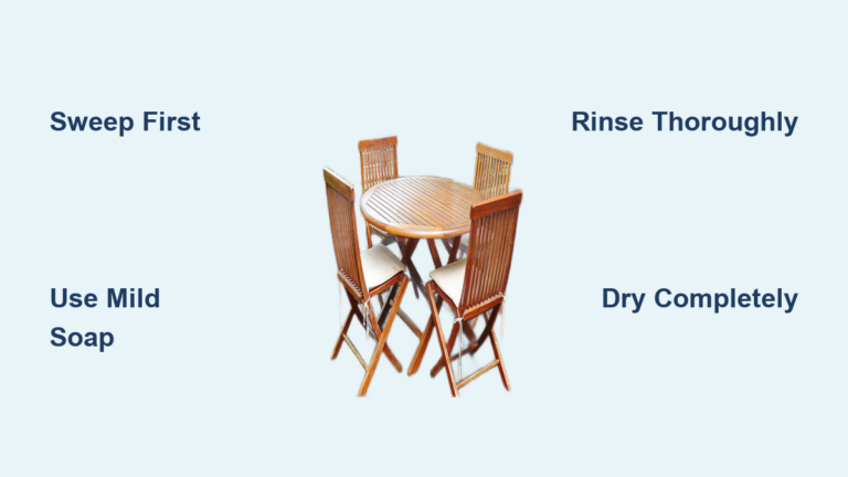 How to Clean a Teak Table