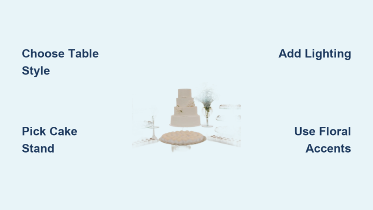 How to Decorate a Wedding Cake Table