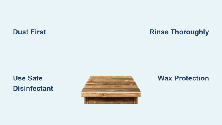 How to Disinfect a Wood Table